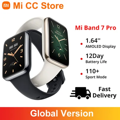 [Taxa inclusa] Versão global Xiaomi Band 7 Pro 1.64 '' AMOLED 