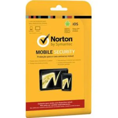 Norton Antivírus Mobile Security 3.0 Br - 1 Usuário/12 Meses