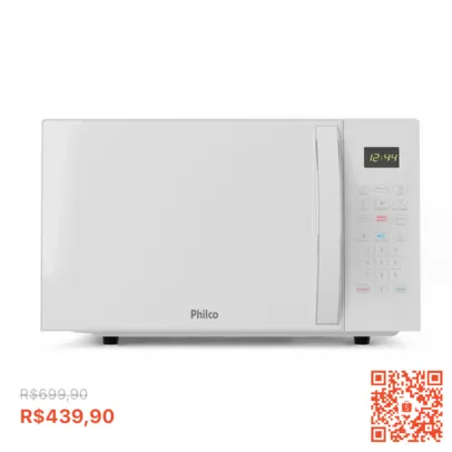 Micro-ondas Philco 25L PMO28B Limpa Fácil 1100W