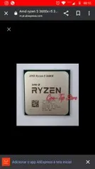 Ryzen 5 3600x 3.8ghz 6C/12T | R$1.106