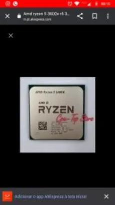 Ryzen 5 3600x 3.8ghz 6C/12T | R$1.106