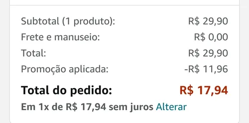 Imagem na descrição da promoção