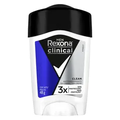 Desodorante Antitranspirante Rexona Clinical Clean Masculino Azul 48g
