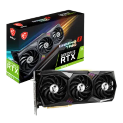 Placa de Vídeo MSI GeForce, RTX 3070 Ti Gaming X Trio, LHR, 8GB GDDR6, DLSS, Ray Tracing