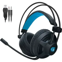 [Prime] Fortrek H2 - Headset Gamer Pro Microfones e Fones de Ouvido, Preto (Leds Azul)