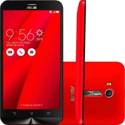 Smartphone Asus Zenfone Go Live Vermelho 16GB TV Digital Tela de 5,5" Quad Core Dual Chip 13 MP por R$748