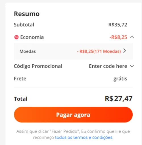 Imagem na descrição da promoção