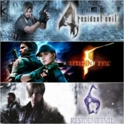 [PSN] Pacote Triplo Resident Evil 4, 5 e 6 (PS4) - R$136,74