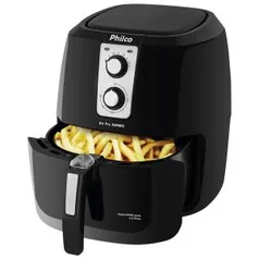 Fritadeira sem Óleo Philco Air Fry Jumbo 5,2 litros - Preta - R$288