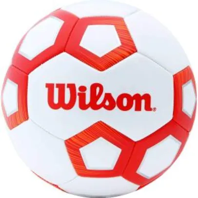[Prime] Bola De Futebol De Campo Pentagon N.5 Vermelha Wilson R$ 50