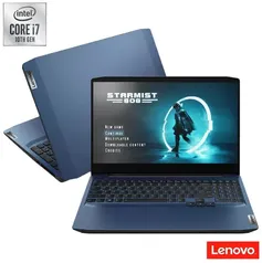 [PRIME R$4285] Intel CORE i7 Notebook Lenovo GAMING 3i, NVIDIA GTX 1650, 8GB, 512GB SSD, Linux, 15.6