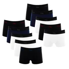 Kit Com 10 Cuecas Boxer de Cotton 4.0 - Polo Match - R$54