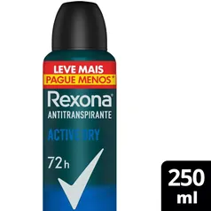 Desodorante Aerossol Rexona Men Active Dry 72h 250ml Leve Mais Pague Menos