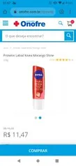 Protetor Labial Nivea Morango Shine | R$11