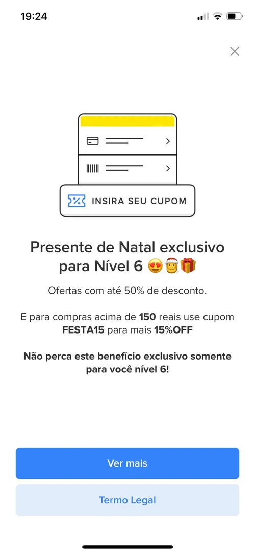 Imagem na descrição da promoção