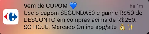 Imagem na descrição da promoção