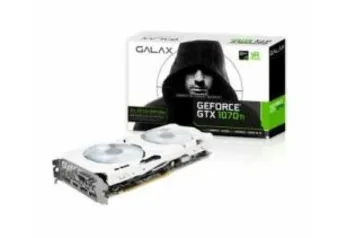 Placa de Vídeo Galax Geforce GTX 1070 Ti EX-SNIPER White 8GB GDDR5 256Bit, 70ISH6DHN1WS - R$2.350