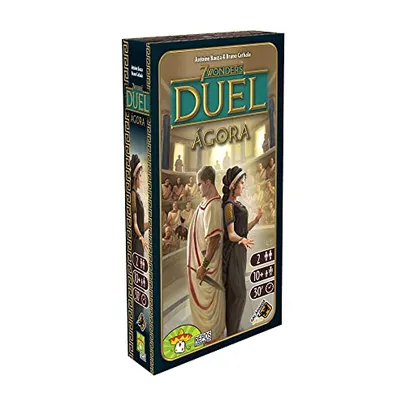 Galápagos, 7 Wonders Duel: Ágora (Expansão), Jogo de Tabuleiro em Dupla, 2 jogadores, 30 minutos por partida