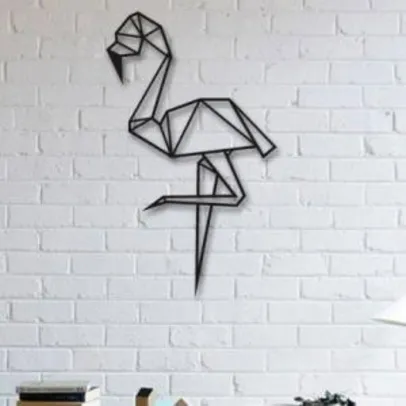 Escultura de Parede a Laser Flamingo Único | R$110