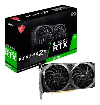 Placa de Vídeo RTX 3050 Ventus 2x 8g OC MSI Nvidia Geforce