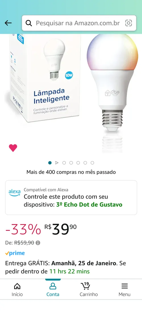 Imagem na descrição da promoção