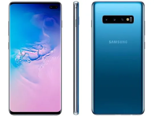 Smartphone Samsung Galaxy S10+ 128GB Azul 4G R$2.549