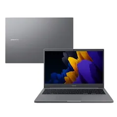 Notebook Samsung NP550XDA-KO1BR, Tela FHD de 15.6&quot;, Intel Celeron, HD 500GB, 4GB RAM, Windows 10, Cinza