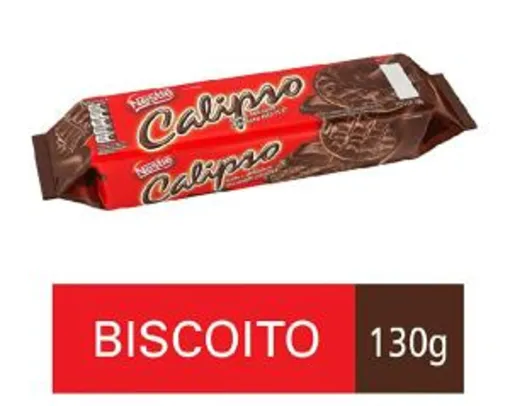 [Prime + Recorrência] Biscoito Calipso Coberto de Chocolate, 130g | min.4 | R$3,80