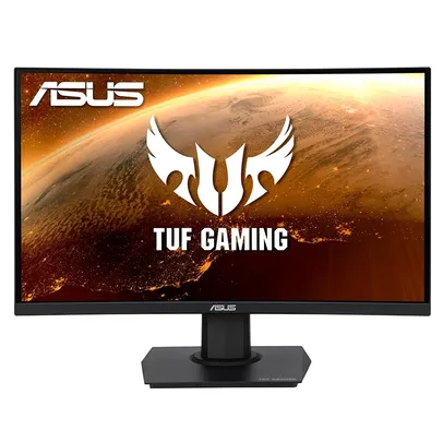 Monitor Gamer Asus TUF Gaming VG24VQE 23.6´, 165Hz, 1ms, Full HD, Curvo, FreeSync, Ajuste de Altura - 90LM0570-B011X0 | R$ 1499,00