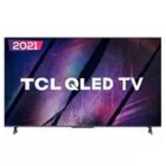 Smart TV QLED TCL Google TV 55 C725 UHD 4K, 3 HDMI, 2 USB, Bluetooth, Wifi, Alexa e Google Assistente, IA, Chumbo - 55C725