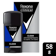Antitranspirante Creme Clean Rexona Clinical 58g