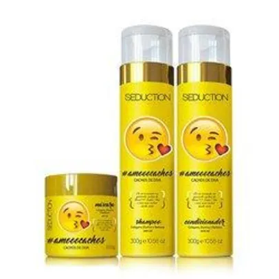 Kit Eico Seduction #AmoooCachos Shampoo + Condicionador + Máscara - R$30