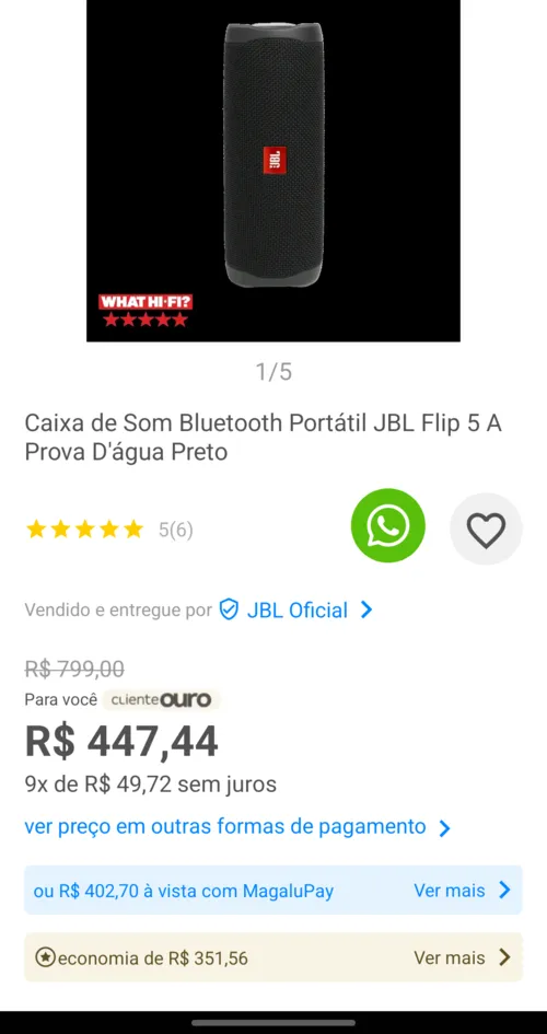 Imagem na descrição da promoção