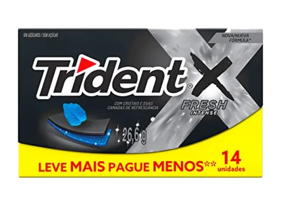 [Prime/Super R$3,82] Trident Fresh Intense, 26,6g 14 uni.