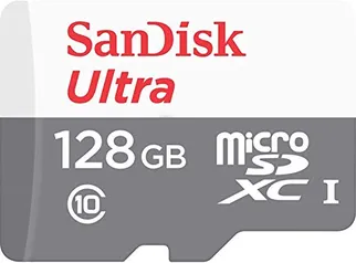 SanDisk Cartão micro SDSQUNS-128G-GN6MN 128GB 80MB/s UHS-I Classe 10 microSDXC