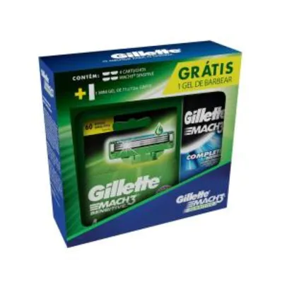 Aparelho De Barbear Gillette Fusion Proshield 5 + 2 Cartuchos Grátis Gel De Barbear 71g