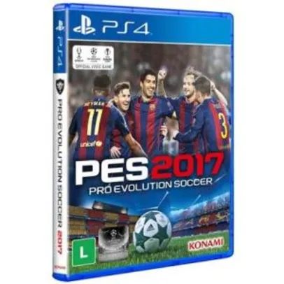 PES Pro Evolution Soccer 2017 (PS4) - R$ 35