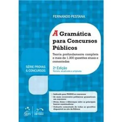 [Casas Bahia] Livro - Série Provas & Concursos - A Gramática Para Concursos Públicos - 2ª Edição 2015 - Fernando Pestana por R$ 98