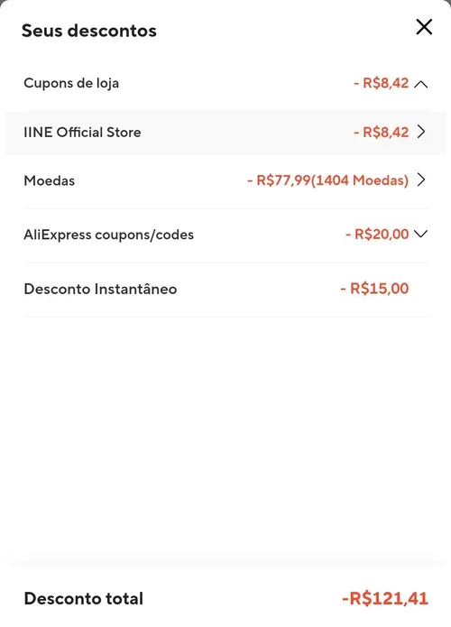 Imagem na descrição da promoção