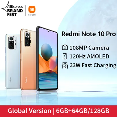 Smartphone Xiaomi Redmi Note 10 Pro 6/64GB 108mp