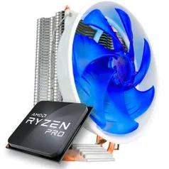 Kit AMD Ryzen 3 PRO 3200GE 3.3ghz, Cooler Alseye Aurora 120T | R$ 699