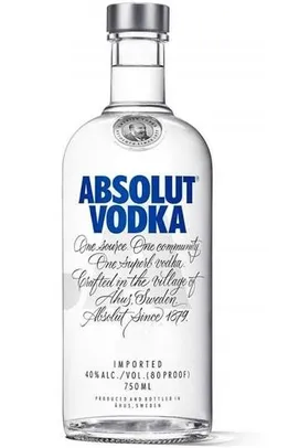 [C. OURO - APP] Absolut Vodka Original Sueca - 750ml