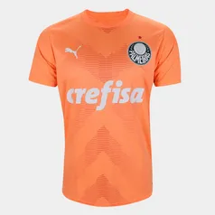 Camisa Palmeiras III 23/24 s/n° Goleiro Puma Masculina - Laranja