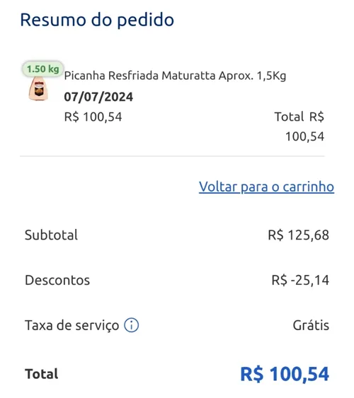 Imagem na descrição da promoção