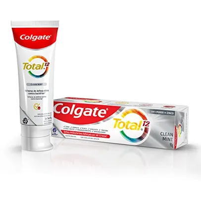 [REC/ MAIS POR MENOS R$6,14]  Creme Dental Colgate Total 12 Clean Mint 90g unidade