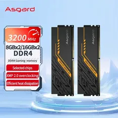 [Taxas Inclusas/R$168 Moedas/App] Memória RAM Asgard TUF 2x8GB (16GB) - 3200MHz 