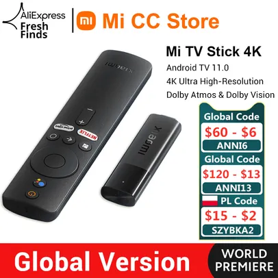 Xiaomi mi tv stick 4k android 11 Versão global