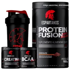 Kit Whey Protein Fusion + Bcaa + Creatina + Shaker