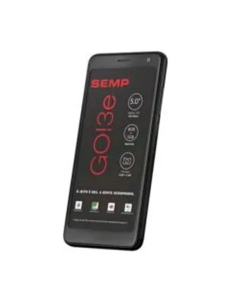 Smartphone SEMP GO 3E preto, tela 5, 8GB, 8 MP