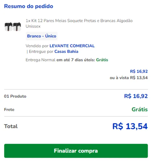 Imagem na descrição da promoção